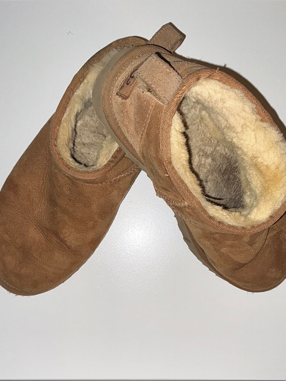 UGG Women's Chestnut Brown Suede Lined Ankle Booties